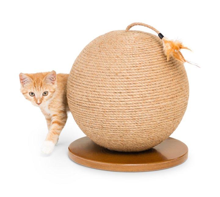 Prevue Pet Products Kitty Power Paws Sphere Scratching Post, 13" H