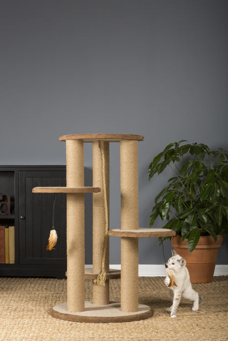Prevue Pet Products Kitty Power Paws Multi-Tier Cat Scratching Post, 37" H