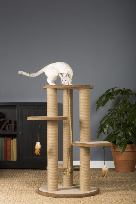 Prevue Pet Products Kitty Power Paws Multi-Tier Cat Scratching Post, 37" H
