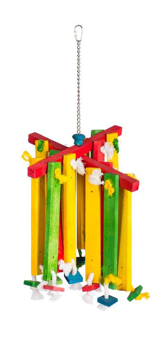 Prevue Pet Products Bodacious Bites Wood Chimes Bird Toy