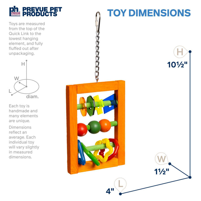 Prevue Pet Products Bodacious Bites Abacus Bird Toy, Multi-colored