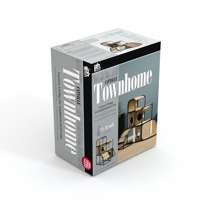 Prevue Pet Products Catville Townhome, Leopard Print