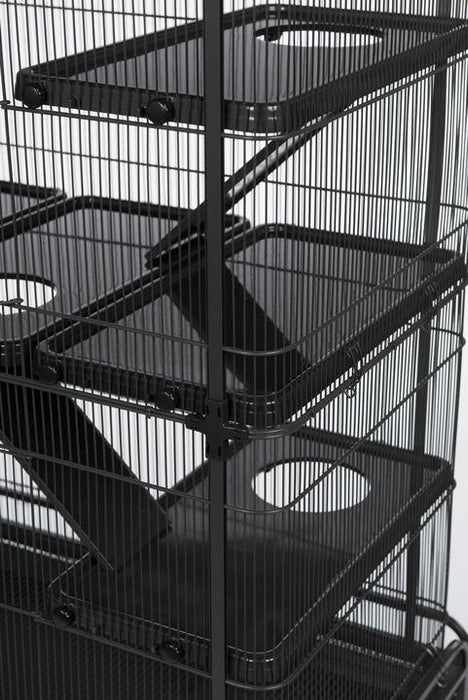 Prevue Pet Products Deluxe Critter Cage for Small Animals, Black