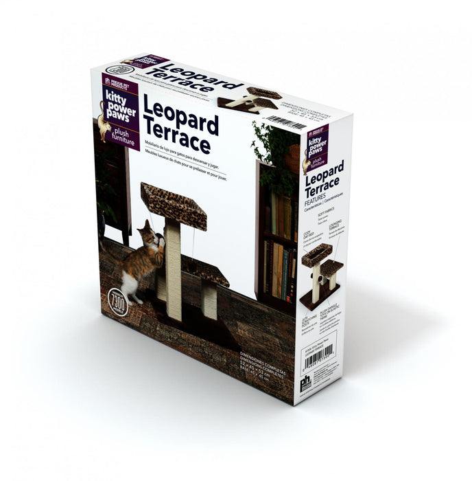 Prevue Pet Products Kitty Power Paws Leopard Terrace for Cats