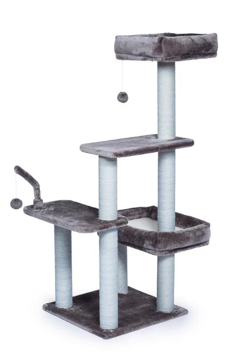 Prevue Pet Products Kitty Power Paws The Ritz Cat Tree, Gray & Off-White