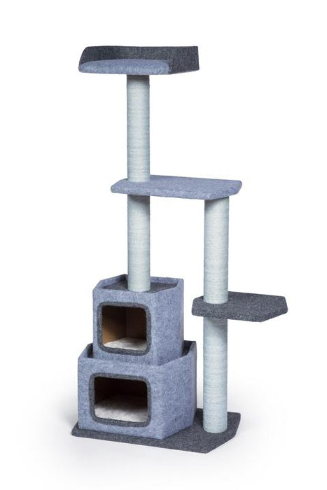Prevue Pet Products Kitty Power Paws Sky Tower Cat Tree, Gray