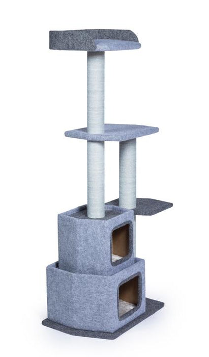 Prevue Pet Products Kitty Power Paws Sky Tower Cat Tree, Gray