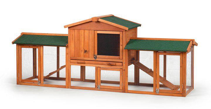 Prevue Pet Products Rabbit Breeding Hutch with Double-Run