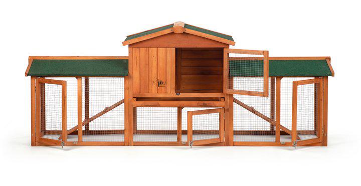 Prevue Pet Products Rabbit Breeding Hutch with Double-Run