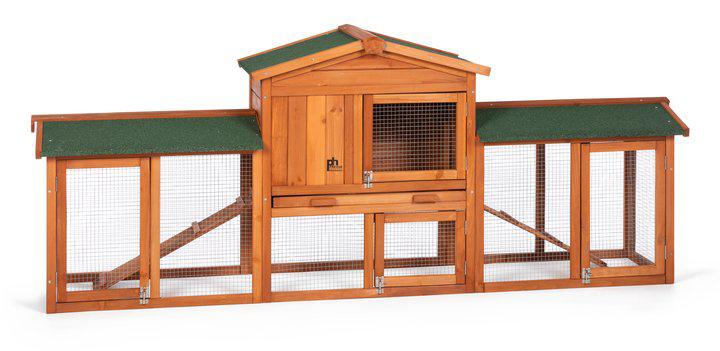 Prevue Pet Products Rabbit Breeding Hutch with Double-Run
