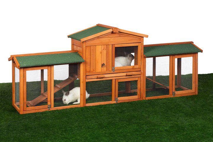Prevue Pet Products Rabbit Breeding Hutch with Double-Run