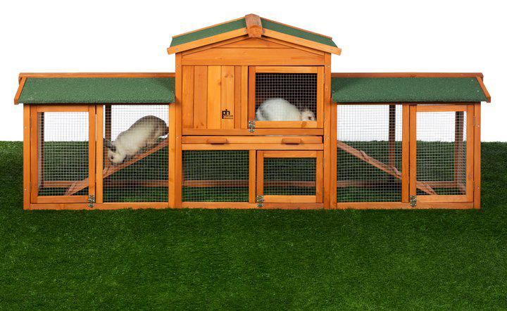 Prevue Pet Products Rabbit Breeding Hutch with Double-Run