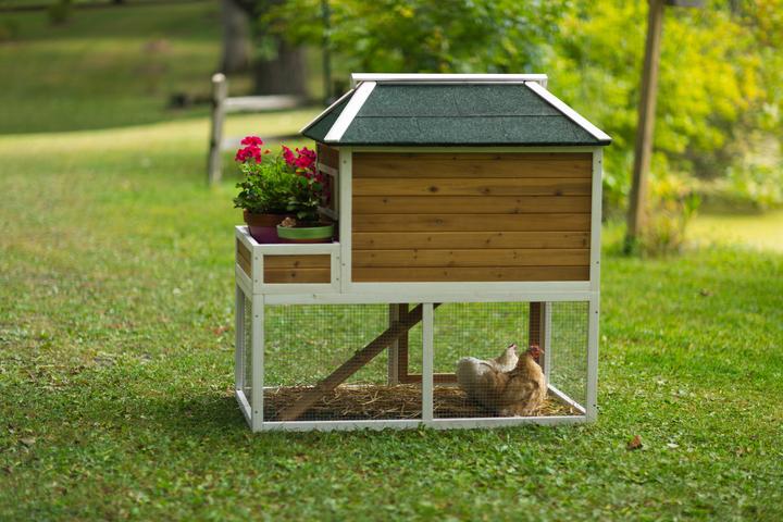 Prevue Pet Products Chicken Coop with Herb Planter