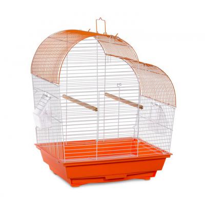 Prevue Pet Products Palm Beach Waterfall Roof Budgie Cage, Orange & White