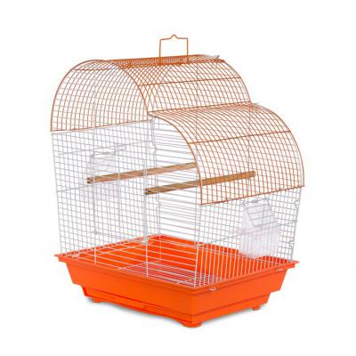 Prevue Pet Products Palm Beach Waterfall Roof Budgie Cage, Orange & White