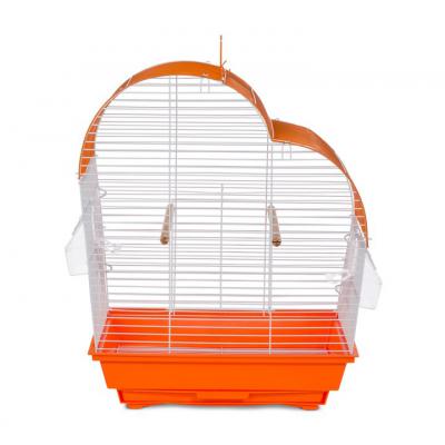 Prevue Pet Products Palm Beach Waterfall Roof Budgie Cage, Orange & White