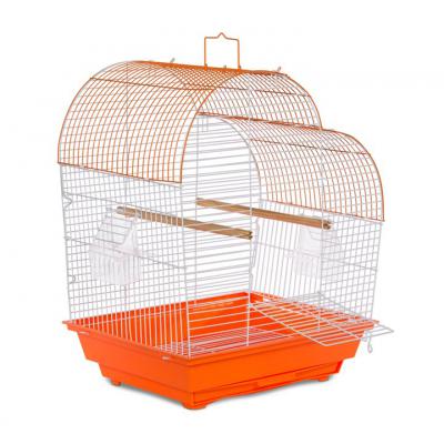 Prevue Pet Products Palm Beach Waterfall Roof Budgie Cage, Orange & White