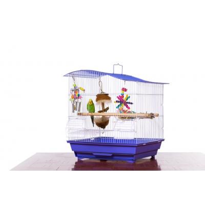 Prevue Pet Products Soho Wave Top Roof Cockatiel Cage, Blue & White