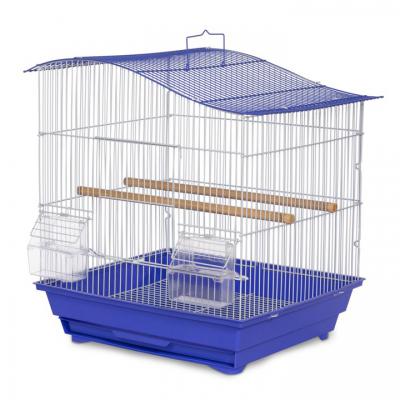Prevue Pet Products Soho Wave Top Roof Cockatiel Cage, Blue & White