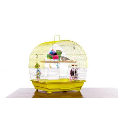 Prevue Pet Products Soho Dometop Roof Cockatiel Cage, Chartreuse & White