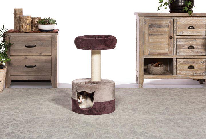 Prevue Pet Products Kitty King Cat Tree, Plum & Gray