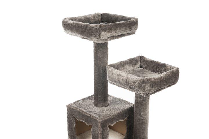 Prevue Pet Products Kitty Power Paws Party Tower Cat Tree, Gray