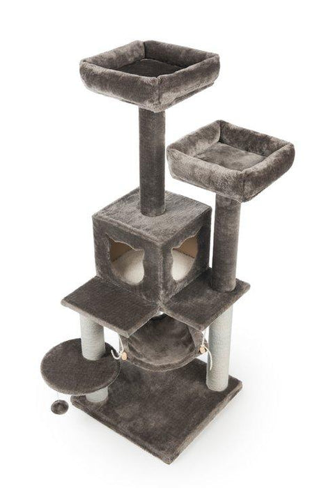 Prevue Pet Products Kitty Power Paws Party Tower Cat Tree, Gray