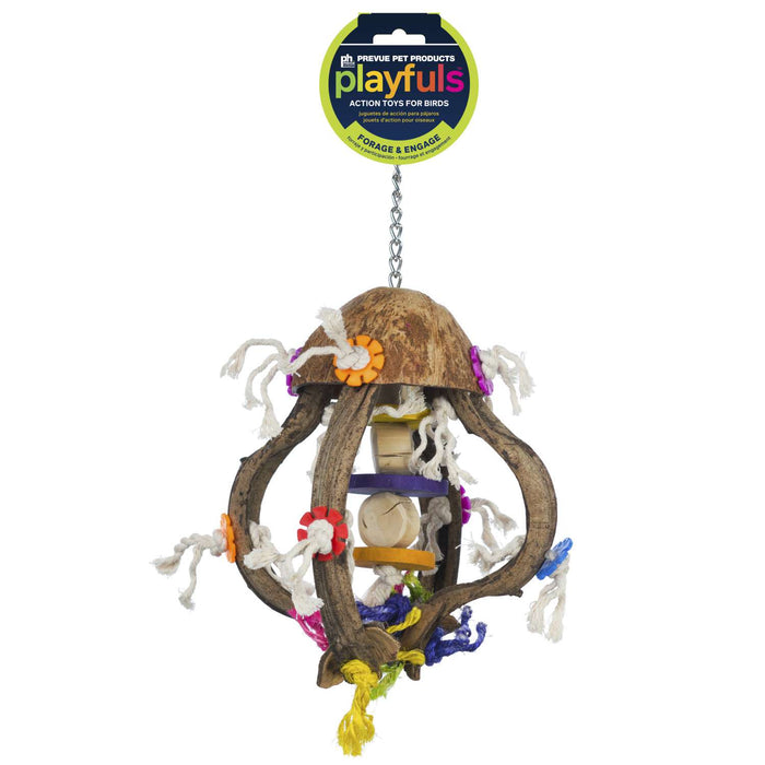 Prevue Pet Products Playfuls Jellyfish Bird Toy