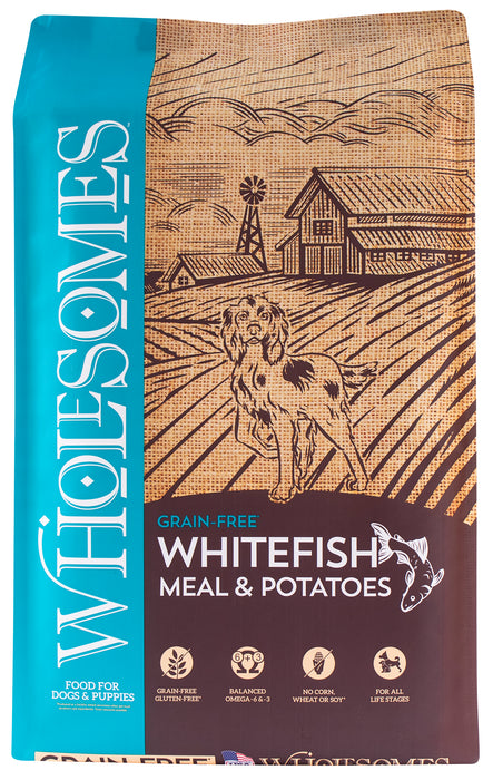 Wholesomes Grain Free Dry Dog Food Whitefish Meal & Potatoes 35lb