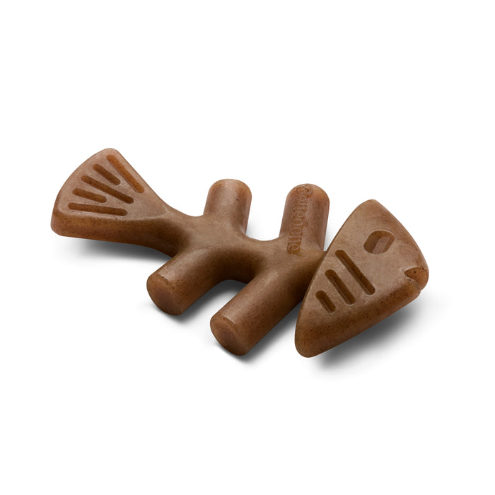 Benebone 2-Pack Fishbone Dog Chew Toy Salmon XS|40PK