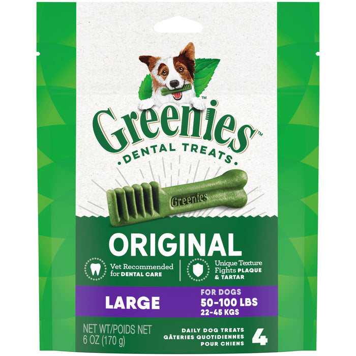 Greenies Dog Dental Treats Large Original 6oz 4ct
