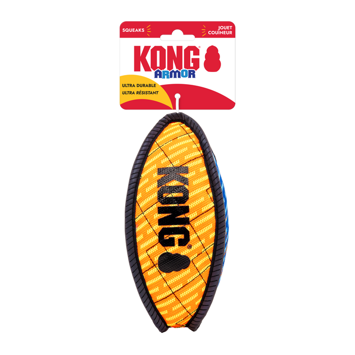 KONG KONG Armor Football Dog Toy Assorted MD - Image 2