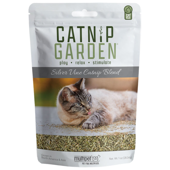 Multipet Cat Play Catnip Garden Silver Vine Catnip Blend 1oz
