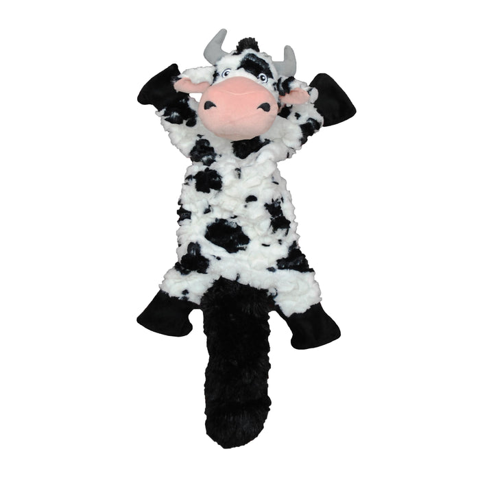 Jolly Pet Fat Tail Stuffed Cow Dog Toy SM