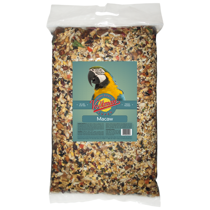 Volkman Seed Company Avian Science Super Macaw Bird Treat 20 lb