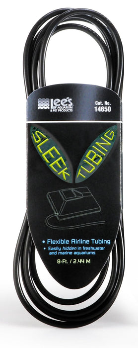 Lee's Aquarium & Pet Products Sleek Flex Sleeve Tubing Black 3/16 in X 8 ft