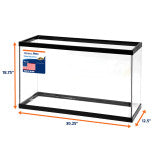 Aqueon Standard Glass Rectangle Aquarium Clear Silicone Black 29
