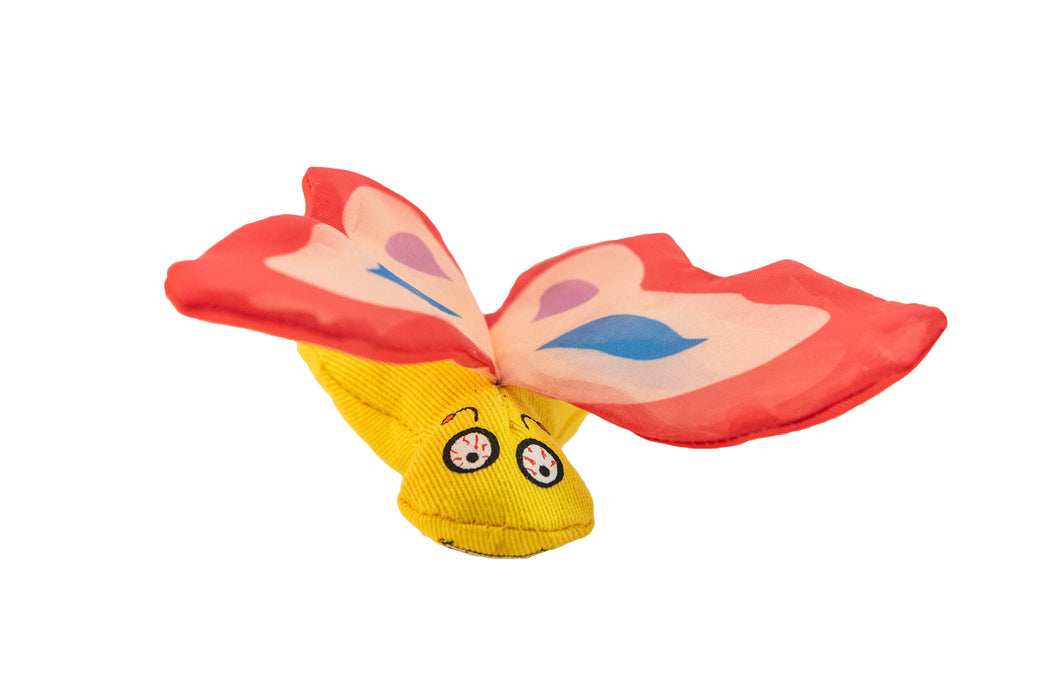 Yeowww! Butterfly Catnip Cat Toy Red One Size