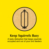 C&S Sweet Corn Squirrelog w/ Hanger 16 Ounces (Pack of 6)