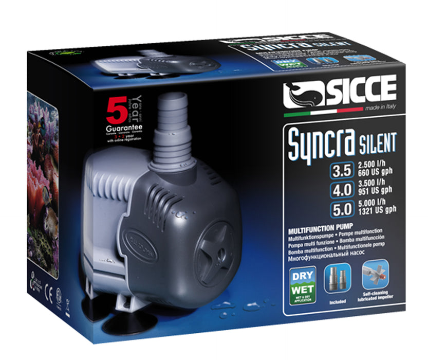 Sicce SYNCRA SILENT 3.5 HIGH PRESSURE Pump - 687 GPH - Image 2