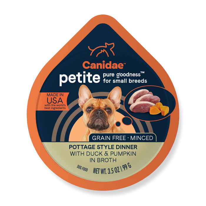 CANIDAE PURE Goodness Petite Small Breed Grain-Free Canned Dog Food Minced w/Duck & Pumpkin 3.5oz