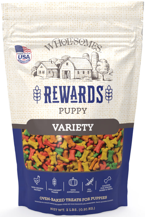 Wholesomes Rewards Biscuit Dog Treats Variety Puppy 2lb