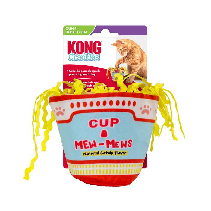 KONG Crackles Cup of Mew-Mews Cat Toy - Image 2