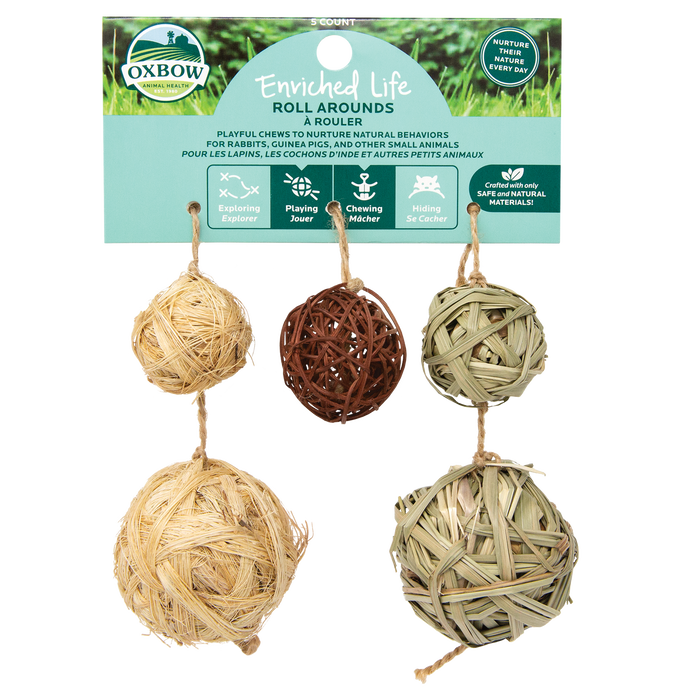 Oxbow Animal Health Enriched Life Roll Arounds Small Animal Toy One Size