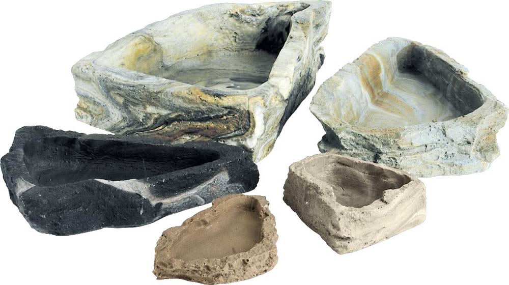 Fluker's Repta-Bowl Non-porous Food and Water Bowl Multi-Color 6in MD