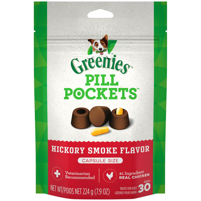 Greenies Pill Pockets for Capsules Hickory Smoke 30ct 7.9 oz