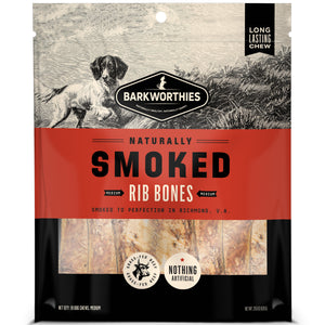 Barkworthies Smoked Rib Bones Dog Treat MD/10ct - Image 2