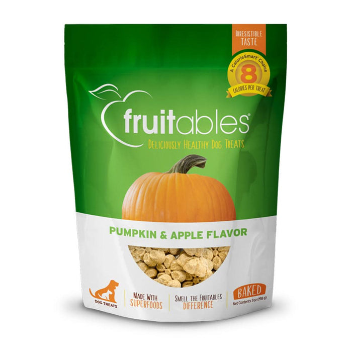 Fruitables Crunchy Baked Dog Treats Pumpkin & Apple 7oz