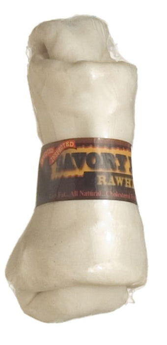 Savory Prime Supreme Knotted Rawhide Bones Bulk Natural 4-5 in