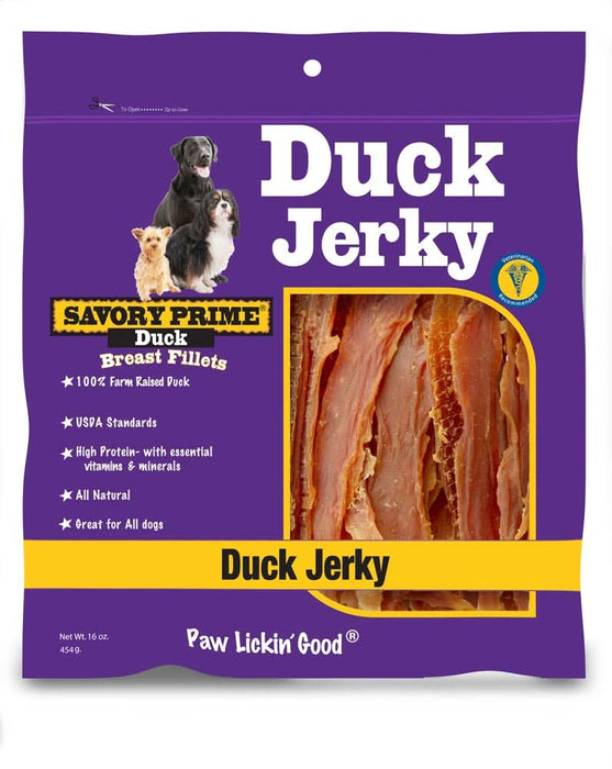 Savory Prime Natural Jerky Treats Duck 16 oz